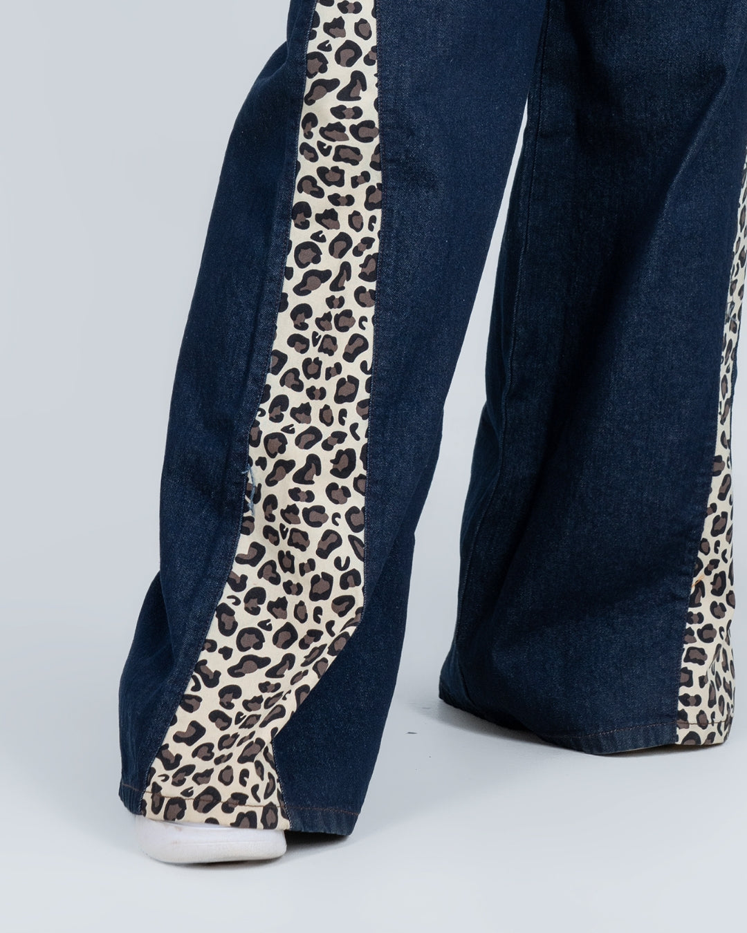 LeoPrint Jean Bota Ancha y Animal Print