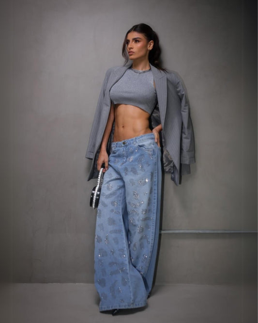 Print Glow Jean Figuras En Brillo