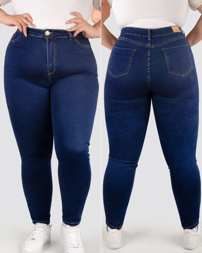 PACK Skinny Tallas Grandes- Incluye  X3 Jeans Tiro Alto, Control de Abdomen y Levantamiento de Cola