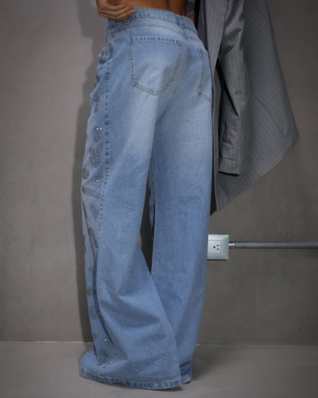 Print Glow Jean Figuras En Brillo