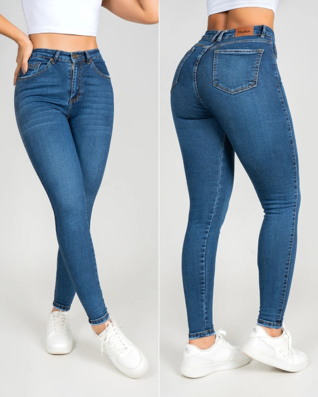PACK Skinny- Incluye  X3 Jeans Tiro Alto, Control de Abdomen y Levantamiento de Cola