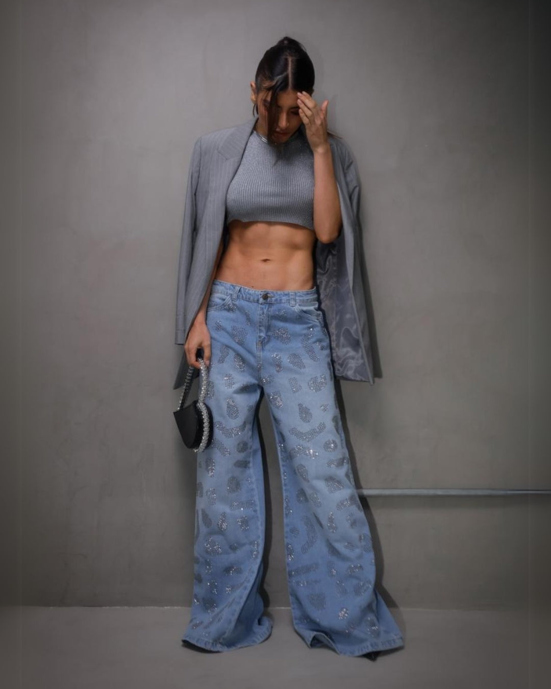 Print Glow Jean Figuras En Brillo