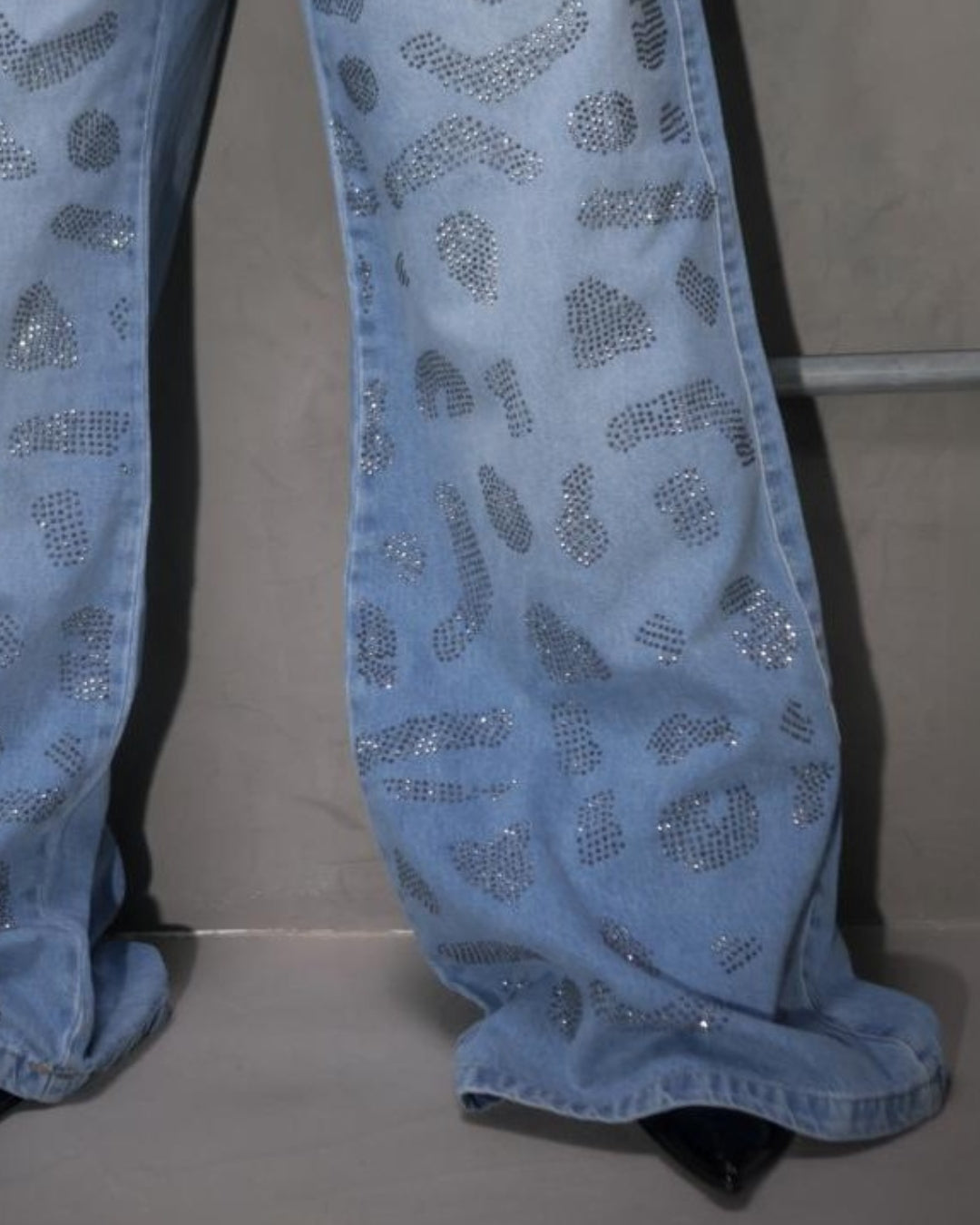 Print Glow Jean Figuras En Brillo