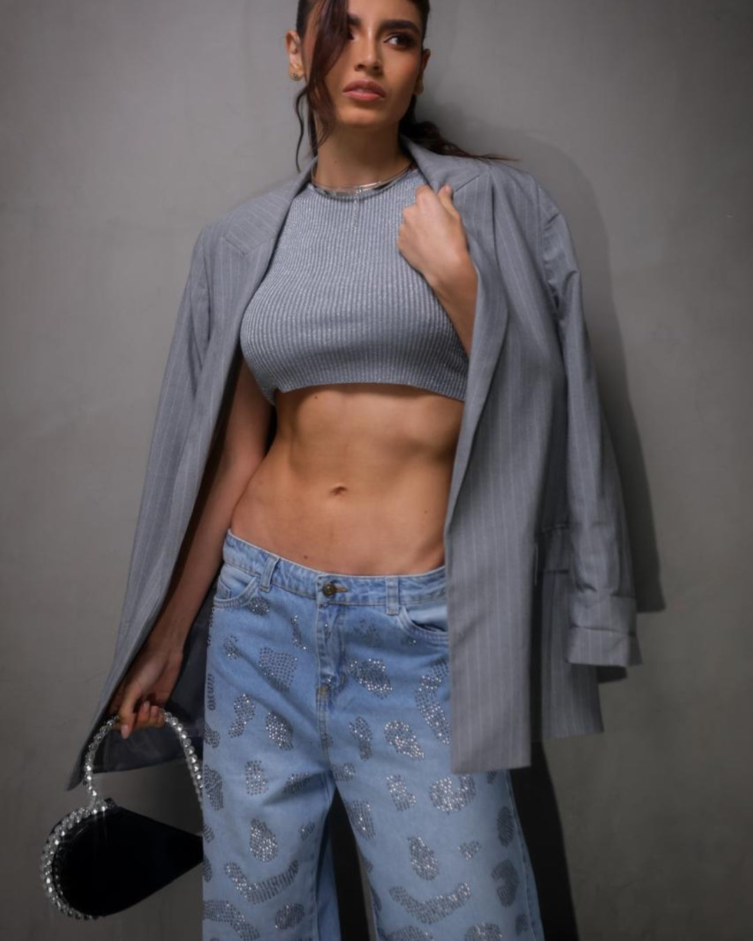 Print Glow Jean Figuras En Brillo